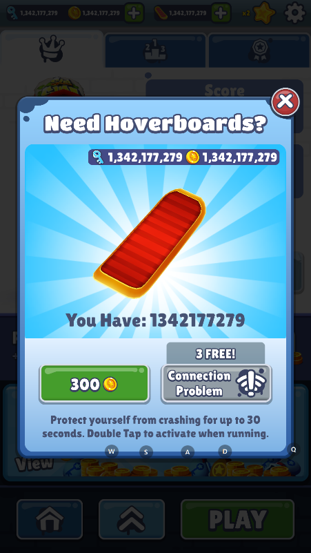 地铁酷跑国际服无限金币钻石钥匙(Subway Surf)