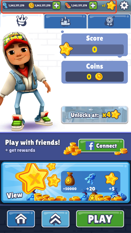 地铁酷跑国际服无限金币钻石钥匙(Subway Surf)