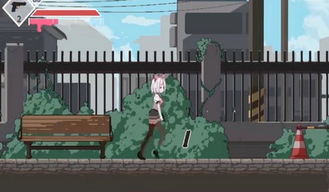 Syahata白毛少女大战僵尸