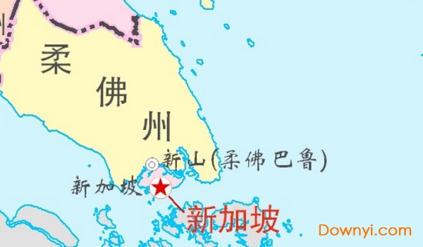 新加坡地图高清中文版