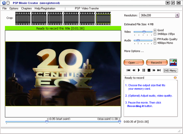 PSP Movie Creator(mp4电影转换器)
