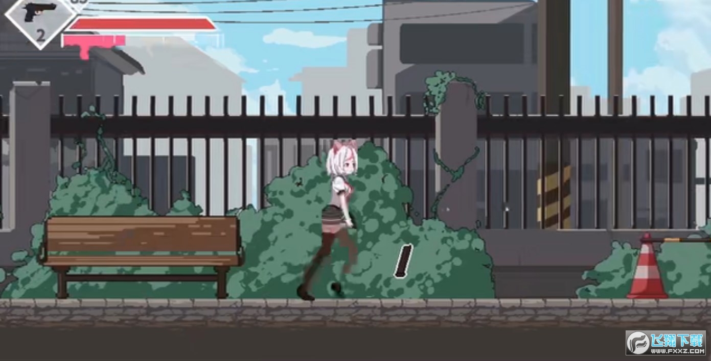 白毛少女大战僵尸游戏最新版(Syahata)