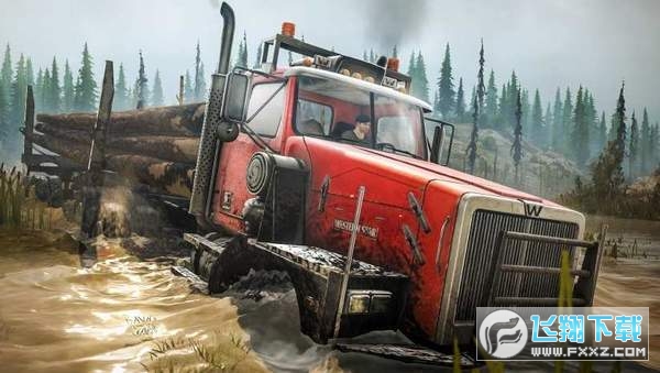 MudRunner(旋转轮胎泥泞奔驰全地图车辆解锁版)