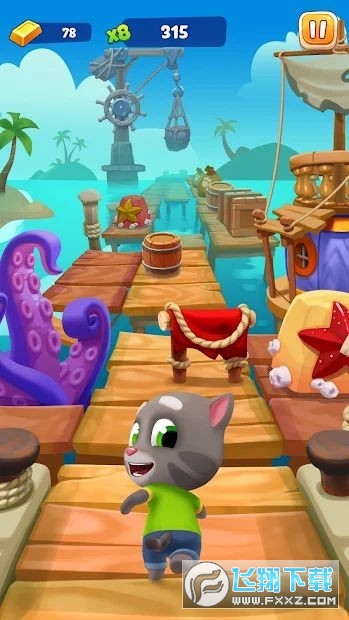 汤姆猫跑酷2免广告破解版(Talking Tom Gold Run 2)