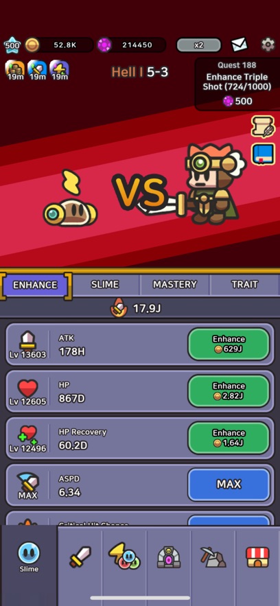 史莱姆大冒险免广告(slimeidle)