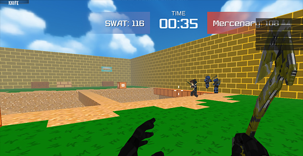 方块特警作战游戏