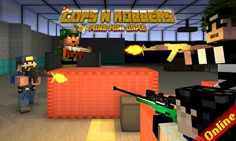 像素射击警察对强盗游戏