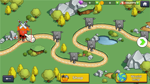 关卡选择界面截图