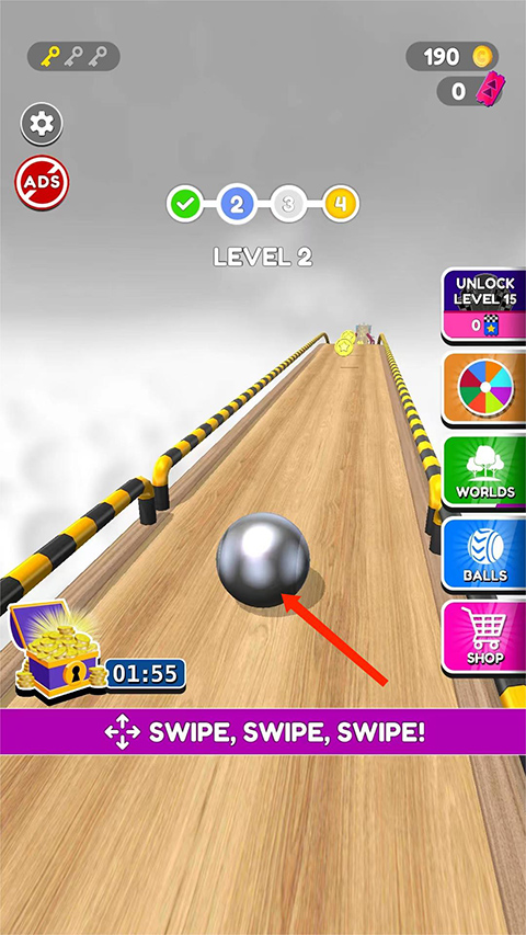 球球酷跑游戏启动界面