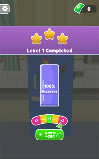 成功通关获得奖励