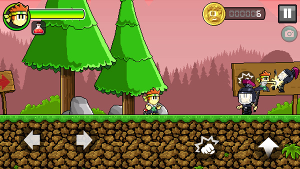 英雄丹平台跳跃与打怪实机画面