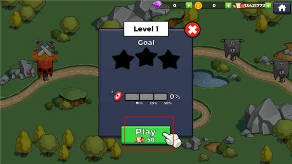 关卡开始按钮截图