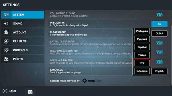 RFS中文语言选项