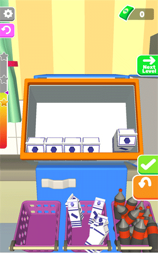 点击柜格摆放物品