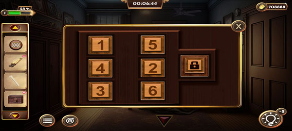 画框背面六位密码特写