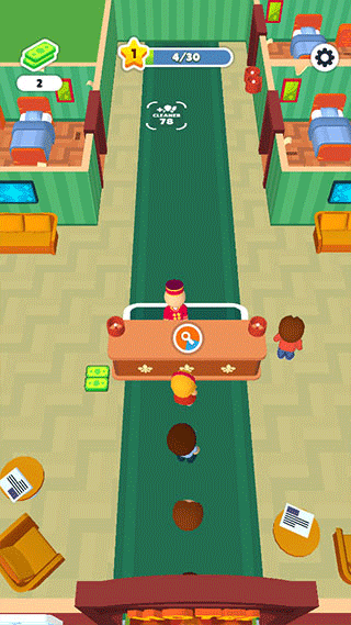 酒店经营收益与升级界面