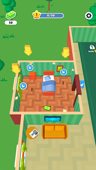 客房清洁操作演示图