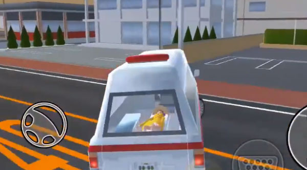 驾驶救护车前往医院