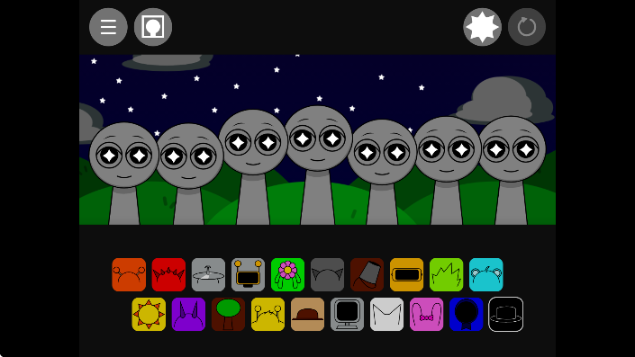 节奏盒子Sprunki黑夜模式