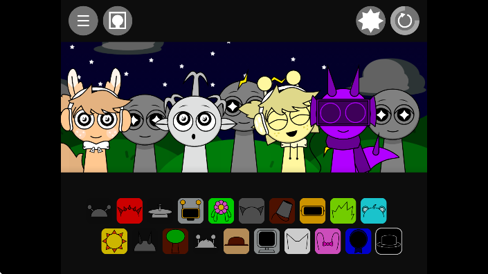 节奏盒子Sprunki黑夜模式