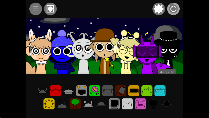 节奏盒子Sprunki黑夜模式