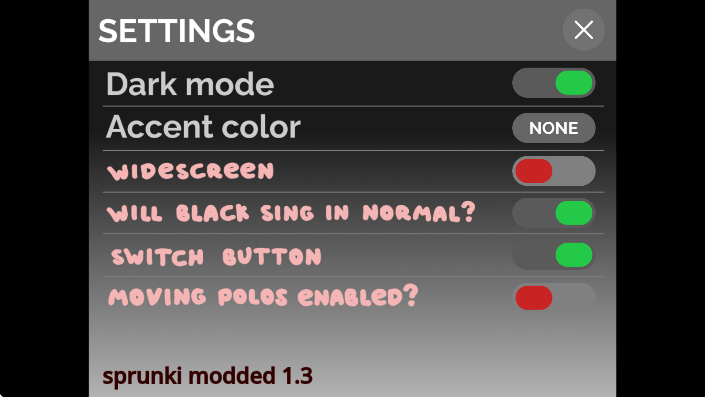 节奏盒子Sprunki黑夜模式