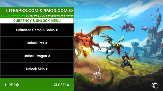 饥饿龙mod作弊菜单版