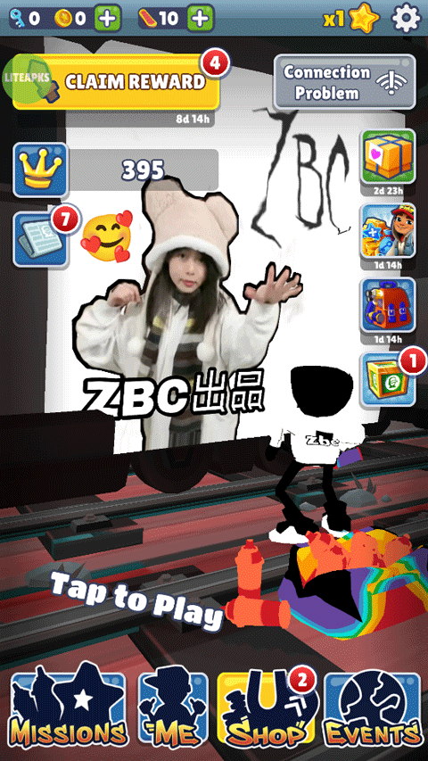 地铁跑酷zbc暗红幻想节版