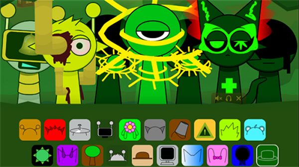 节奏盒子Sprunki绿核模组