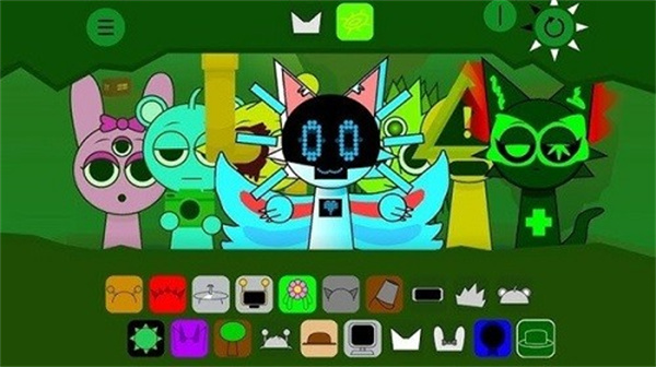 节奏盒子Sprunki绿核模组