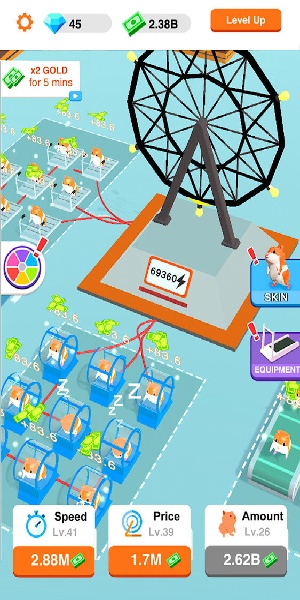 空闲仓鼠发电厂破解版