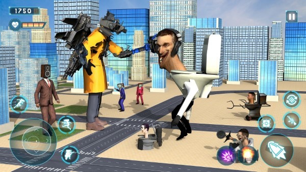 马桶人城市英雄3d游戏(toiletropemonster3d)